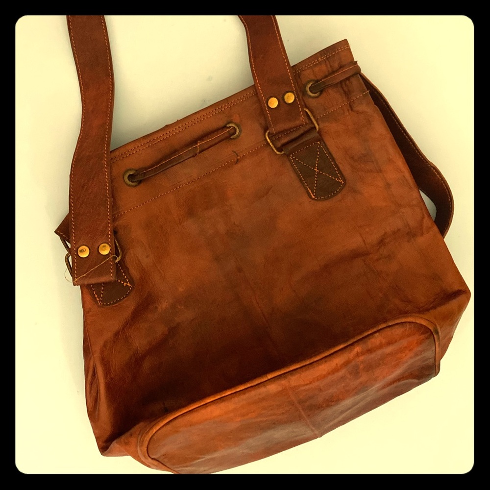 Bohemian style leather bag